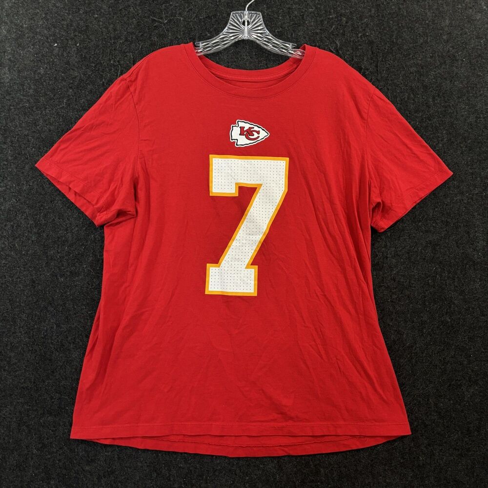 Harrison Butker Kansas City Chiefs Shirt Men's XL Red NFL Football #7 Nike Tee